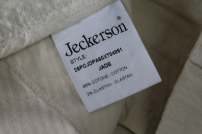 pantaloni donna JECKERSON 30 bianco crema cotone AS276 Hotsell