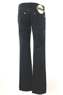 pantaloni donna FRANKIE MORELLO 33 nero cotone AM382 Vendite Flash