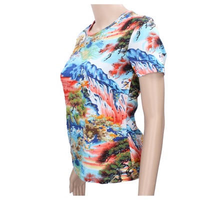 maglia donna AMERICAN ANGEL tg. S multicolor cotone AR285 Nuova
