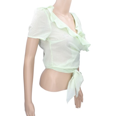 maglia donna ROCCOBAROCCO 42 verde poliestere cotone AP37 Moda