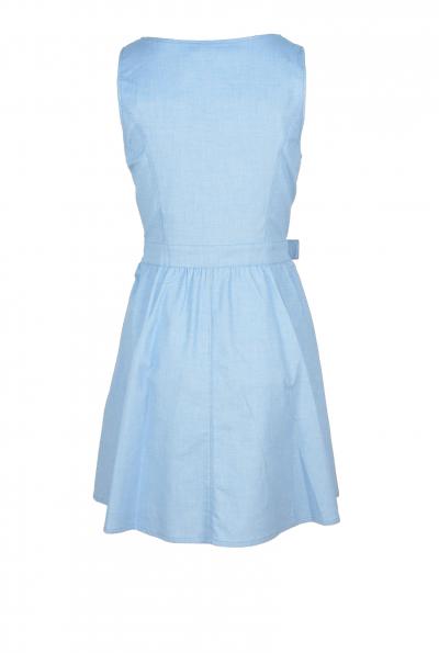 vestito donna LOVE MOSCHINO 42 celeste cotone CZ35 Italia
