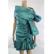 vestito donna CASTADIVA verde poliestere AM435 Ultimi tre giorni