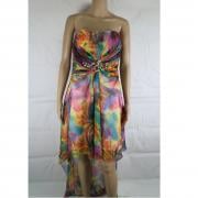 vestito donna ANTONIO NOTARO 50 multicolore poliestere AM433 Nuovo