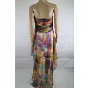 vestito donna ANTONIO NOTARO 50 multicolore poliestere AM433 Nuovo