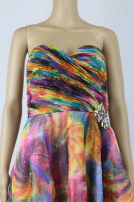 vestito donna ANTONIO NOTARO 50 multicolore poliestere AM437 Spedizione Gratuita