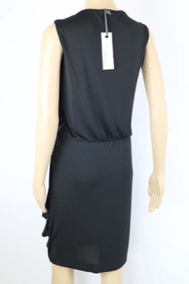 vestito donna BIANCOGHIACCIO S nero poliestere AM210 Pezzi Unici
