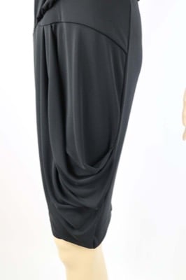 vestito donna BIANCOGHIACCIO S nero poliestere AM210 Pezzi Unici