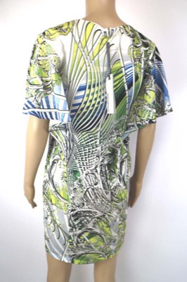 vestito donna BIANCOGHIACCIO 40 multicolore poliestere AM443 Qualità Garantita