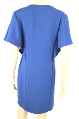vestito donna BIANCOGHIACCIO 40 blu poliestere AM364 Negozi Online