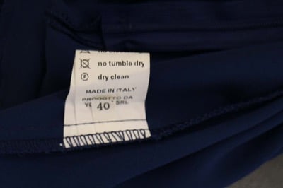 vestito donna BIANCOGHIACCIO 40 blu poliestere AM364 Negozi Online