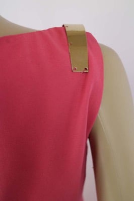 vestito donna BIANCOGHIACCIO 40 rosa poliestere AM281 Consegna Veloce