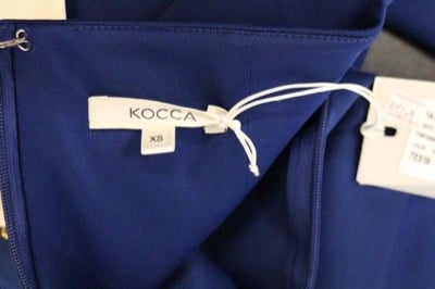 vestito donna KOCCA XS blu poliestere AM209 Fino Al -60%