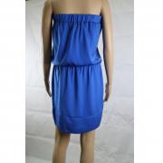 vestito donna BIANCOGHIACCIO blu poliestere AM448 Novità