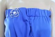 vestito donna BIANCOGHIACCIO blu poliestere AM448 Novità