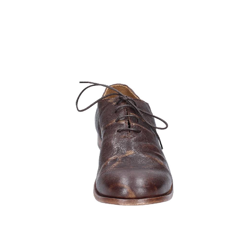 scarpe donna MOMA classiche marrone pelle oro 39406A VINTAGE EX449 Outlet