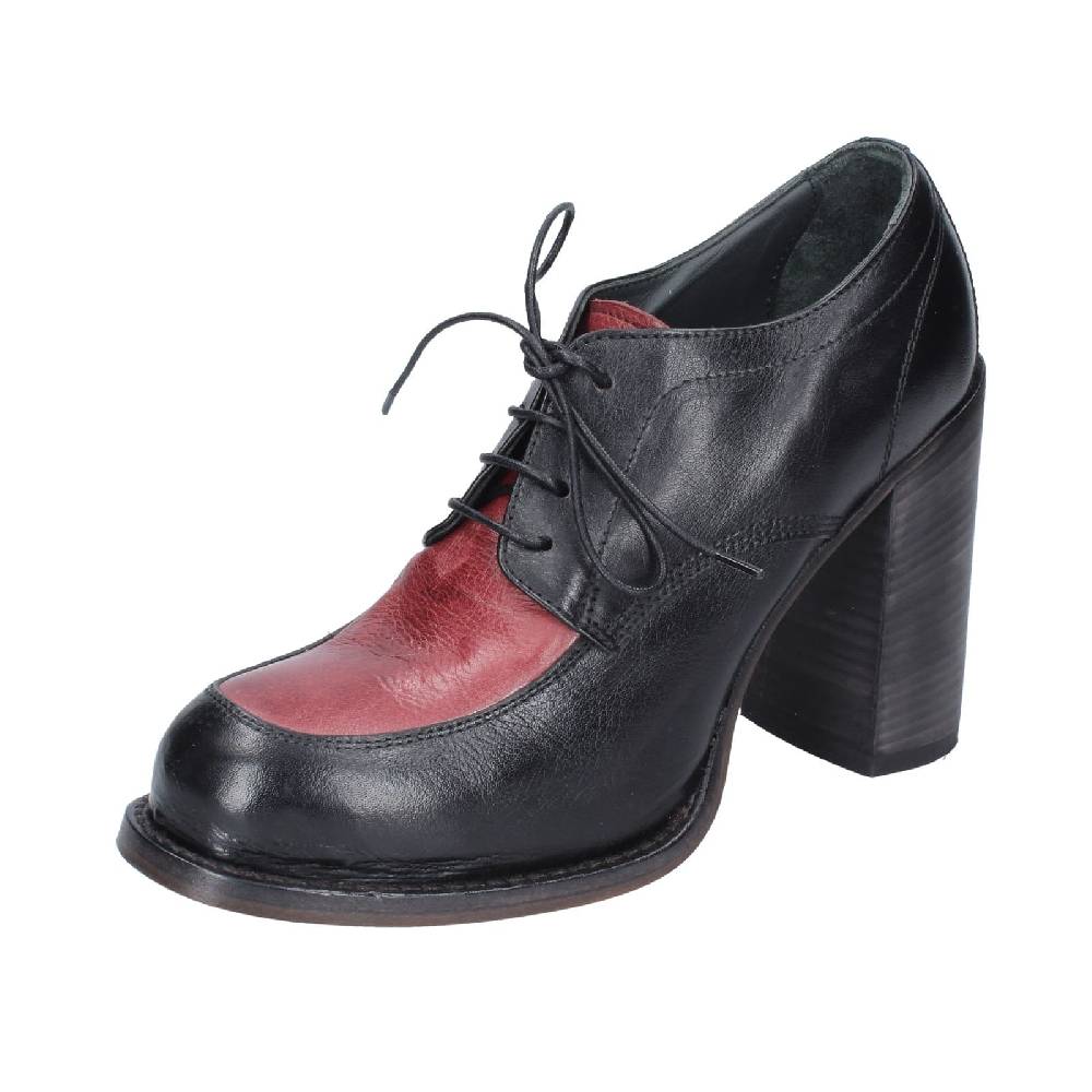 scarpe donna MOMA classiche nero pelle viola 85305A EY560