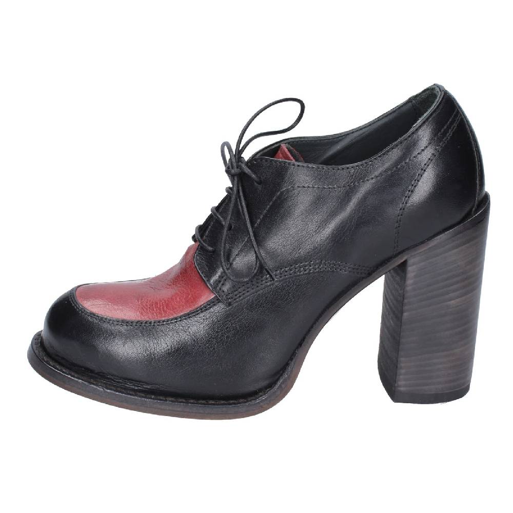 scarpe donna MOMA classiche nero pelle viola 85305A EY560 Saldi Di Fabbrica