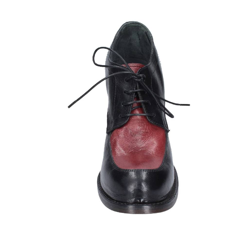 scarpe donna MOMA classiche nero pelle viola 85305A EY560 Saldi Di Fabbrica