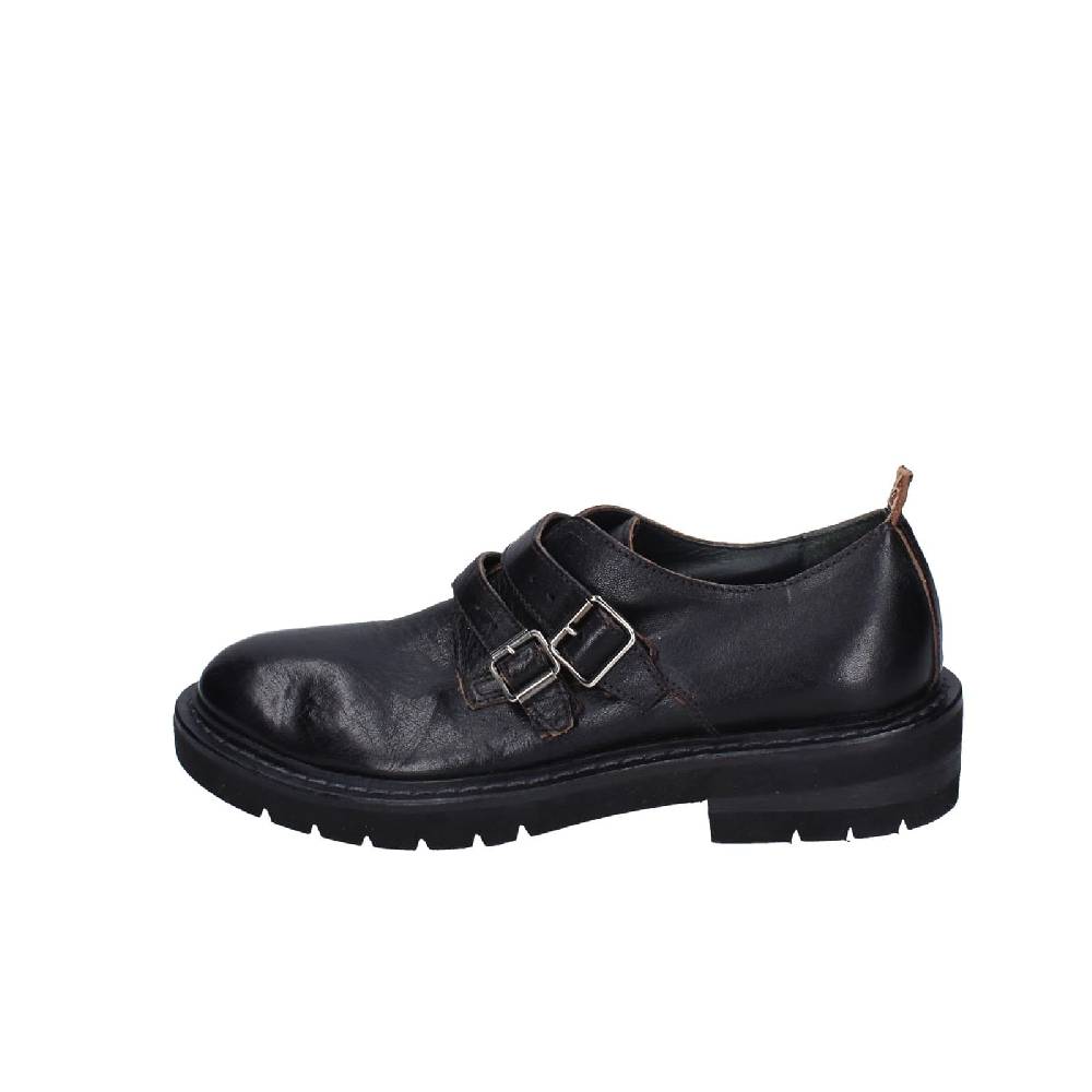 scarpe donna MOMA classiche nero pelle 84301F-VAR EY476 Moda