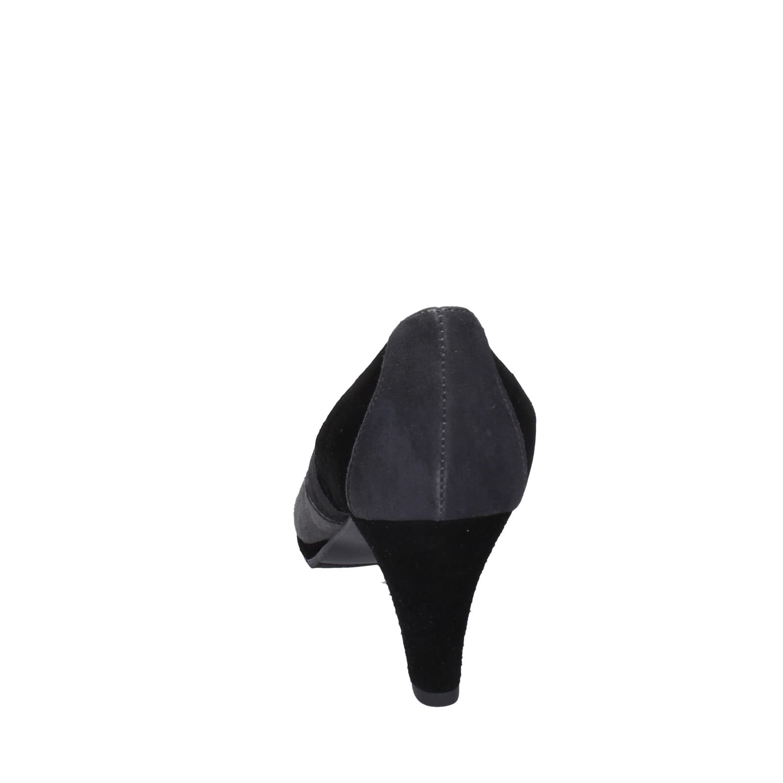 scarpe donna CONFORT decollete nero camoscio grigio EZ369 Spedizione Gratuita