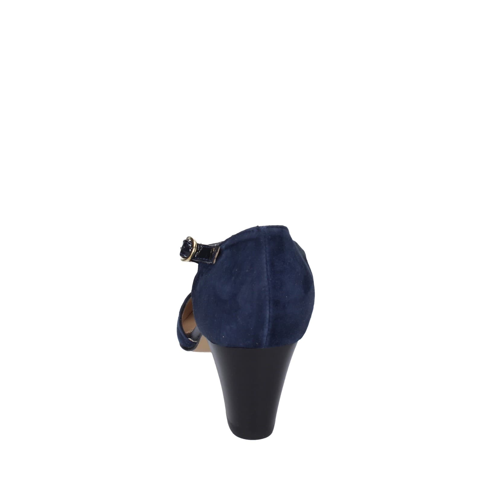 scarpe donna CONFORT decollete blu camoscio strass EZ370 Pezzi Unici