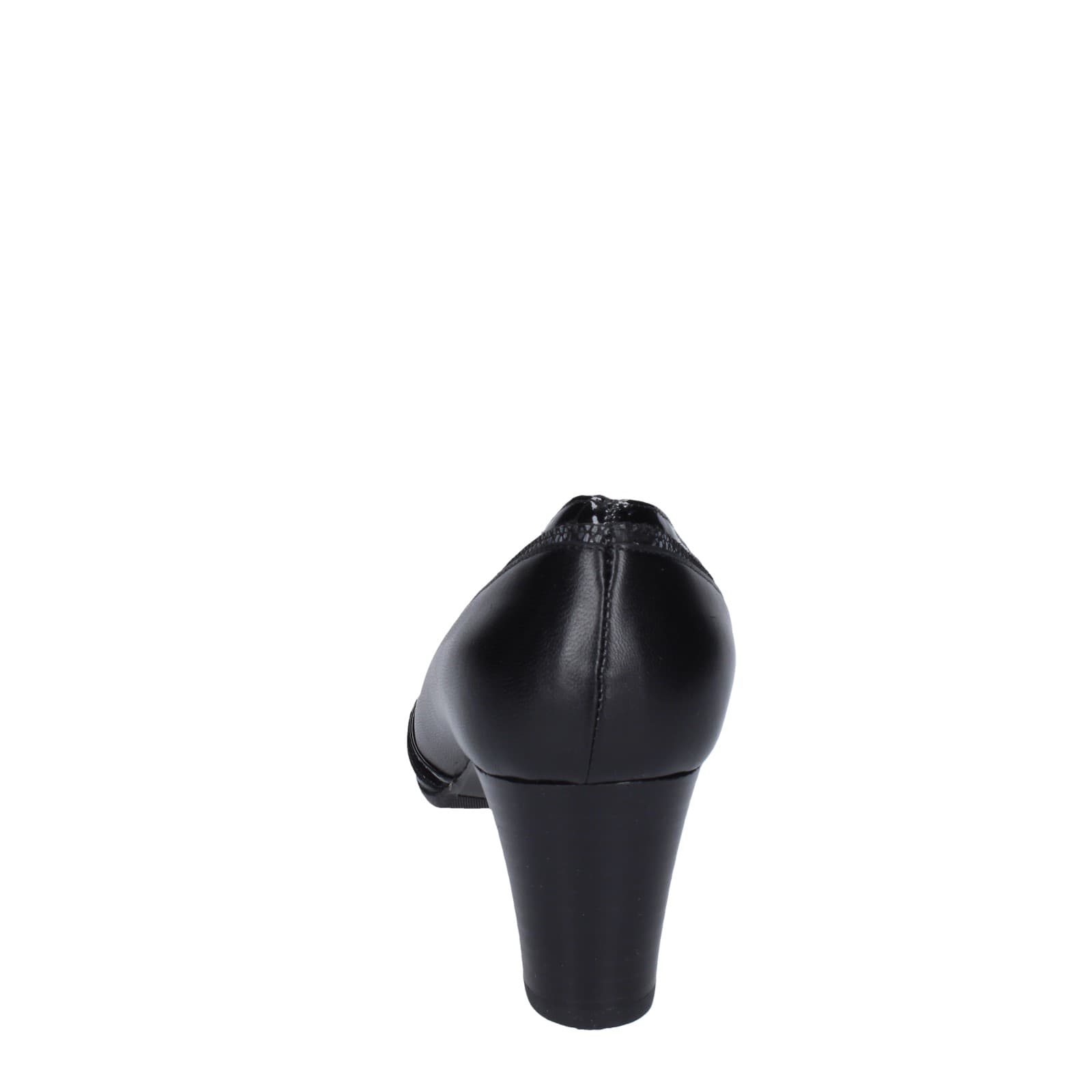 scarpe donna CONFORT decollete nero pelle vernice EZ371 Sconto
