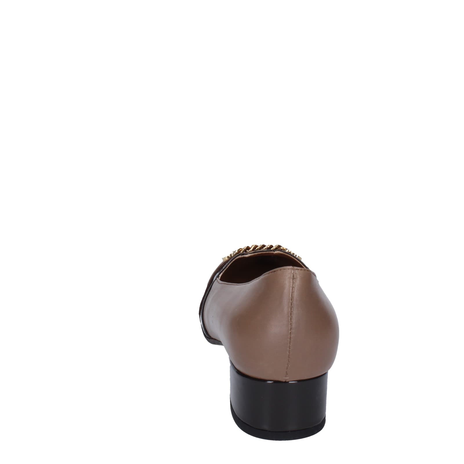 scarpe donna CONFORT decollete marrone pelle EZ392 Qualità Garantita