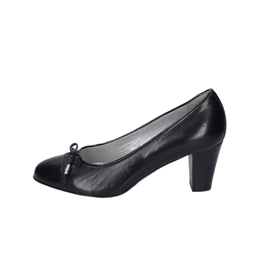scarpe donna CONFORT decollete nero pelle EZ412 Promozione Limitata