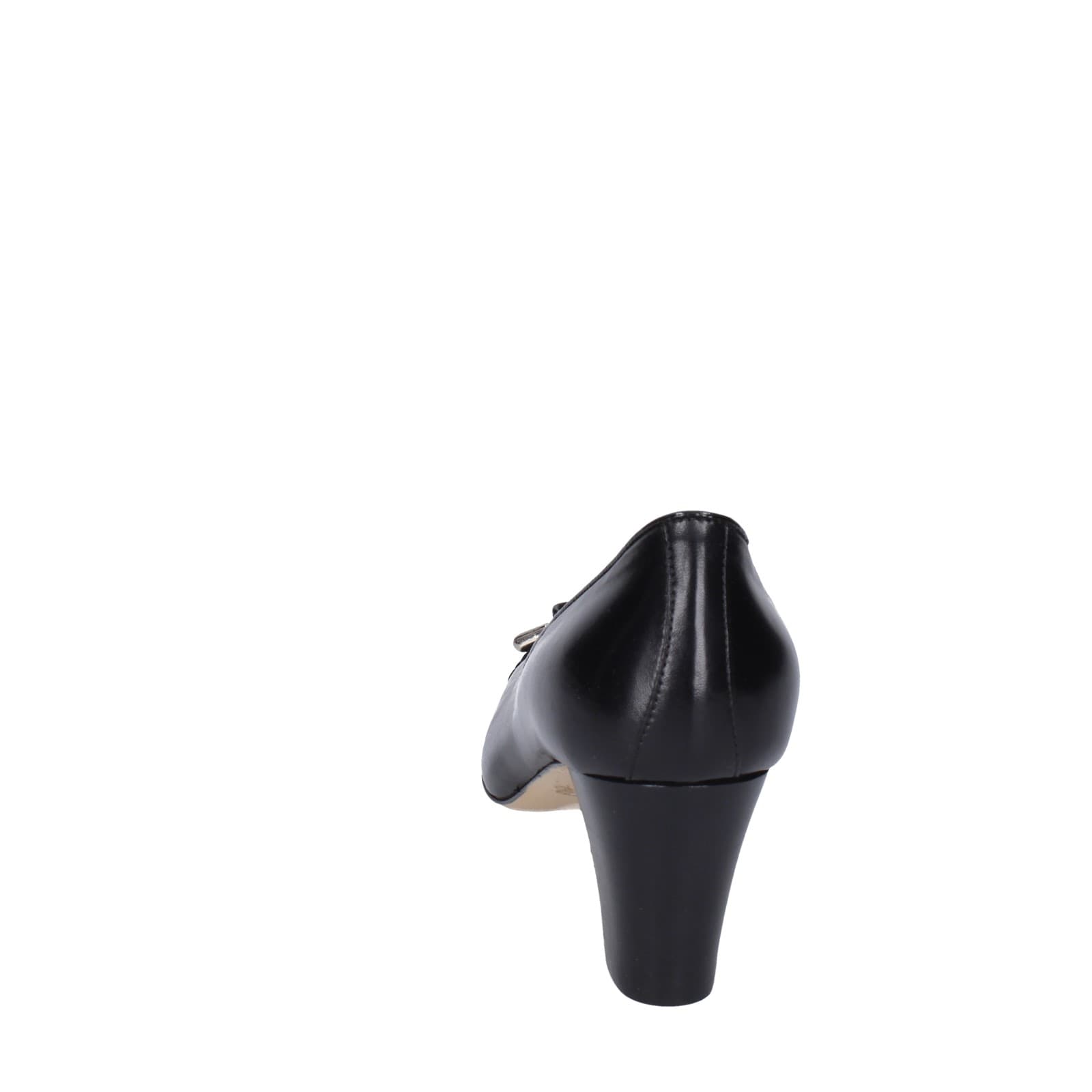 scarpe donna CONFORT decollete nero pelle EZ412 Promozione Limitata