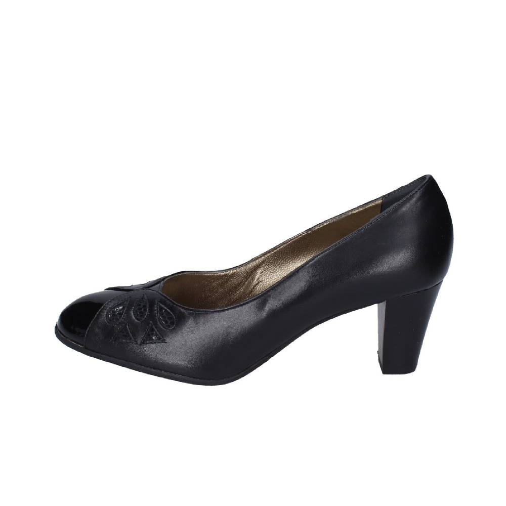 scarpe donna CONFORT decollete nero pelle vernice EZ400 Offerta