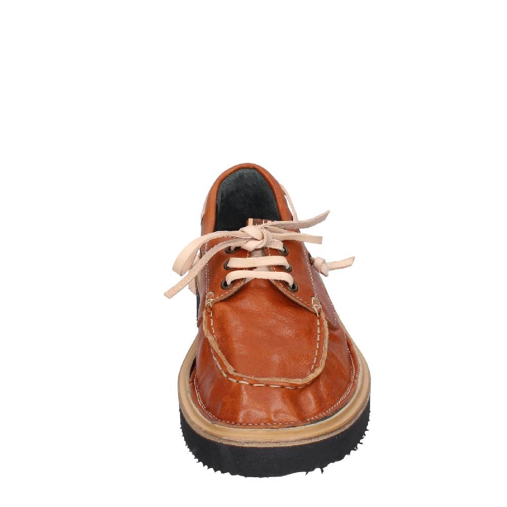 scarpe donna MOMA mocassini marrone pelle 80302A EY597 Online
