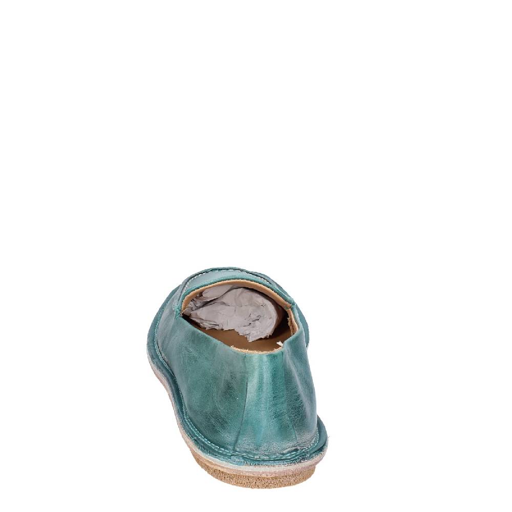 scarpe donna MOMA mocassini verde pelle 1ES473 EY625 Saldi