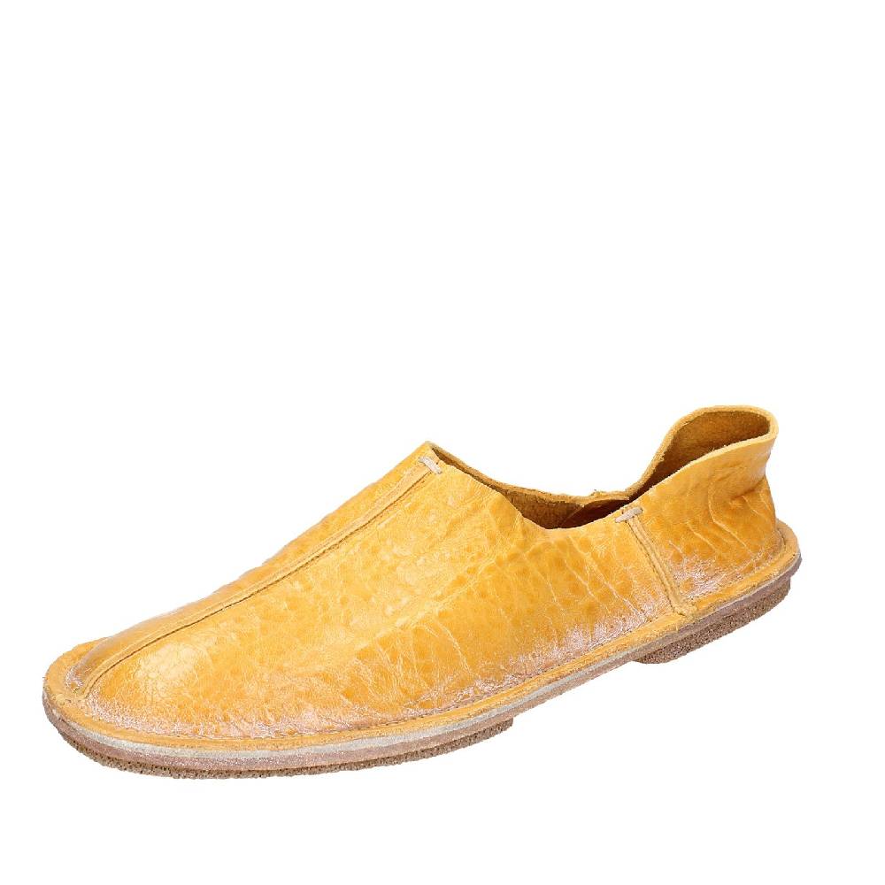 scarpe donna MOMA mocassini giallo pelle 1FS438 EY637