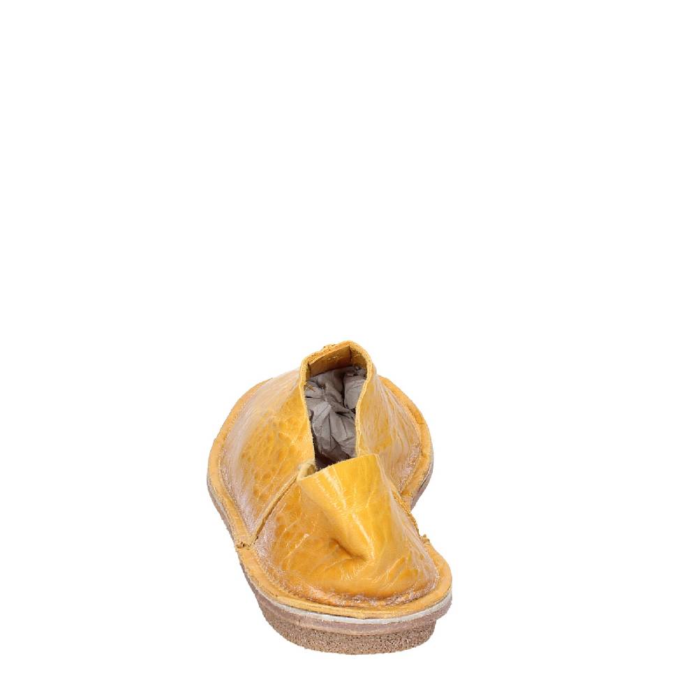 scarpe donna MOMA mocassini giallo pelle 1FS438 EY637 Comprare a buon mercato