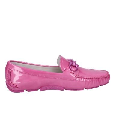 scarpe donna SALVATORE FERRAGAMO mocassini rosa vernice PARIGI BG23 Saldi Di Fabbrica