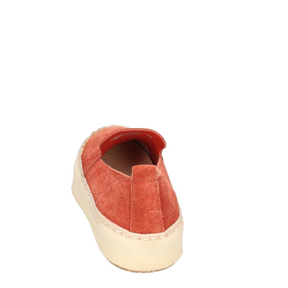 scarpe donna ASTORFLEX mocassini rosso camoscio EY838 Negozio
