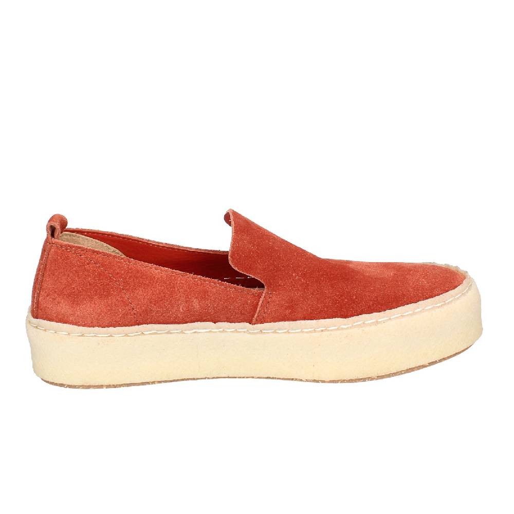 scarpe donna ASTORFLEX mocassini rosso camoscio EY838 Negozio