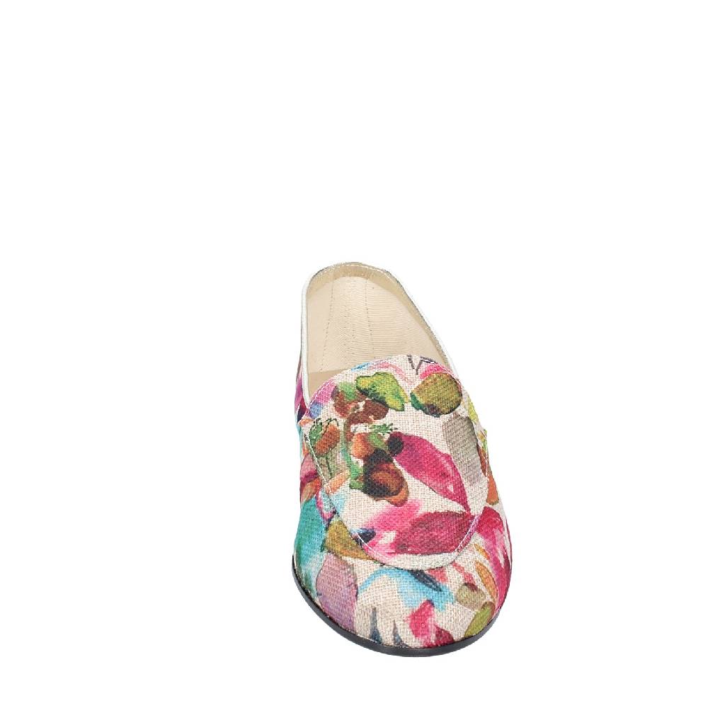 scarpe donna ANNIEL mocassini multicolore tessuto EY674 In Saldo