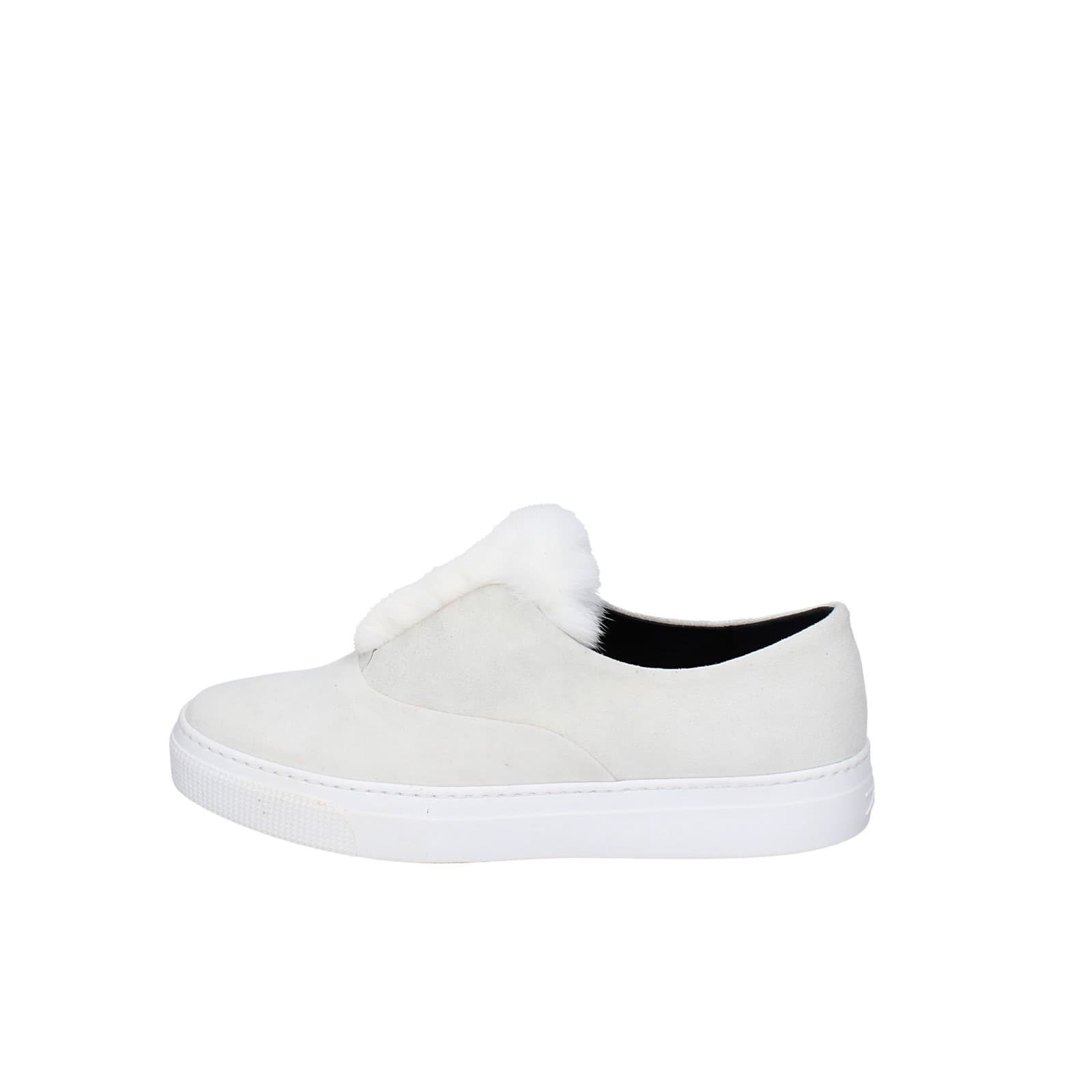 scarpe donna ZCD MONTREAL mocassini bianco camoscio pelliccia HAMILTON EY214 Offerta natalizia