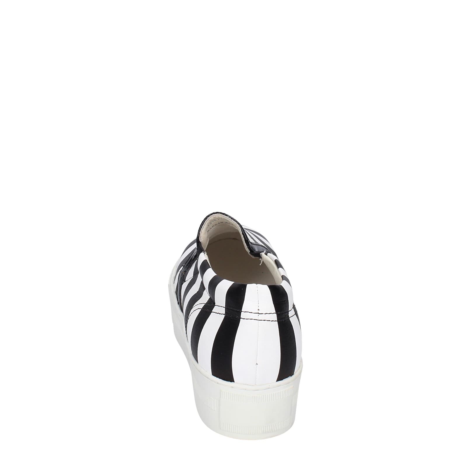 scarpe donna CULT mocassini bianco pelle nero EY359 2025