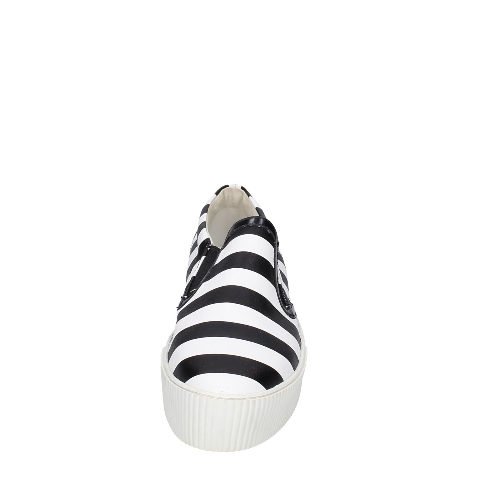 scarpe donna CULT mocassini bianco pelle nero EY359 2025