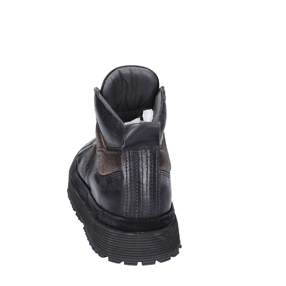 scarpe donna MOMA sneakers nero pelle bronzo 1BW316 EY622 Qualità Garantita