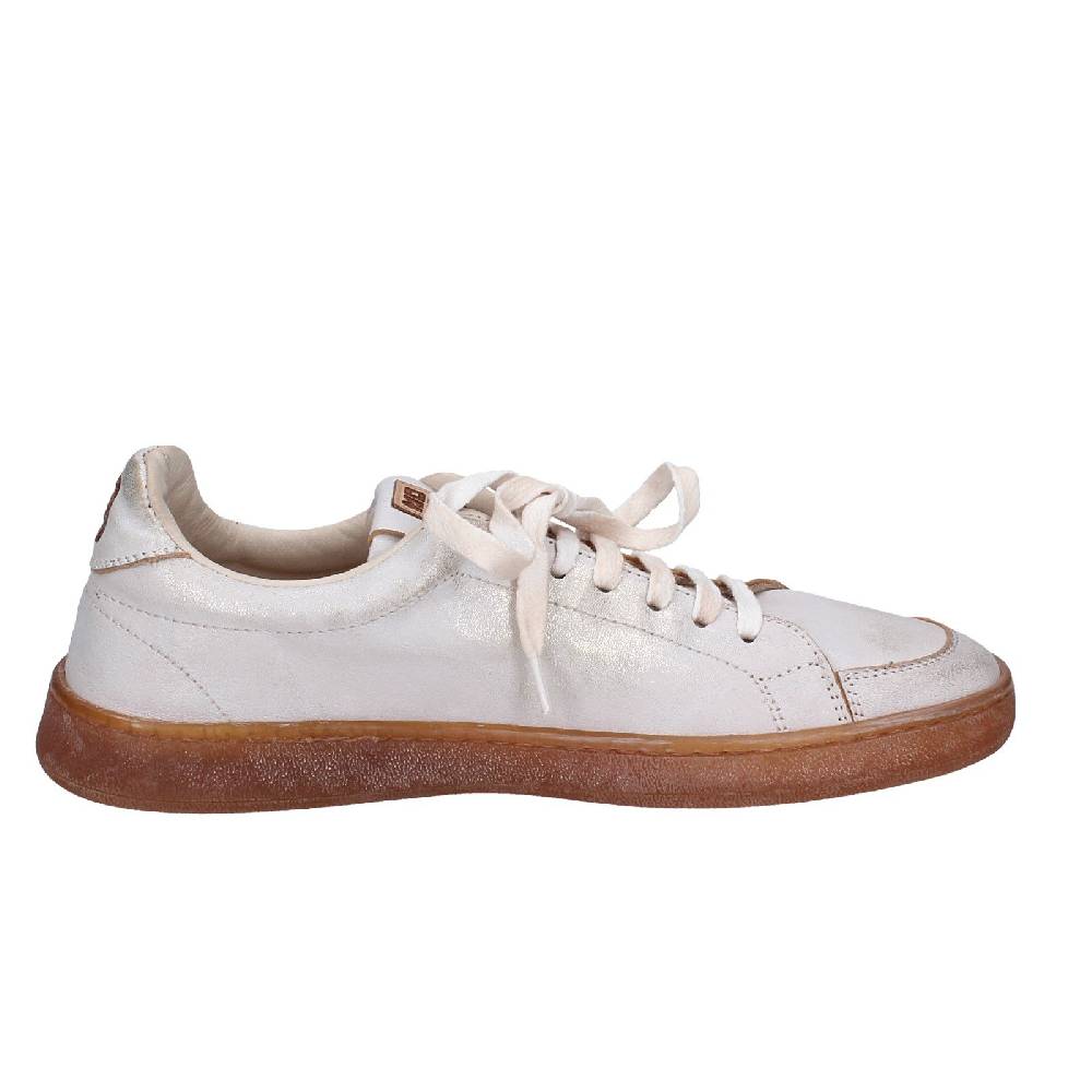scarpe donna MOMA sneakers bianco pelle platino 49401A VINTAGE EX442 Acquista Ora