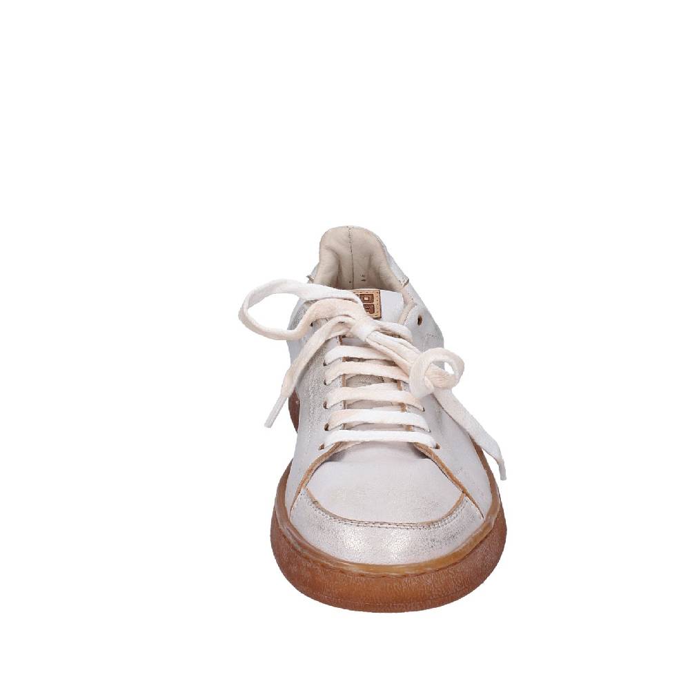 scarpe donna MOMA sneakers bianco pelle platino 49401A VINTAGE EX442 Acquista Ora