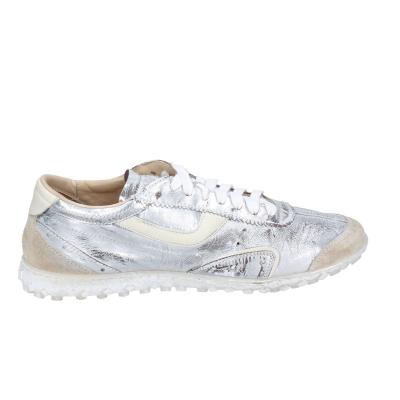 scarpe donna MOMA sneakers grigio pelle beige camoscio BC176 Consegna Veloce