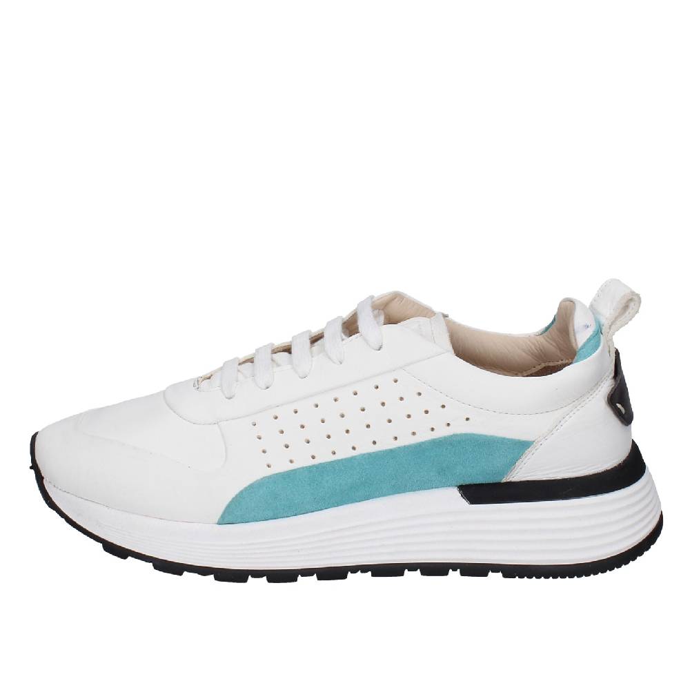 scarpe donna MOMA sneakers bianco pelle camoscio 3AS412 EY624 Promozione Limitata
