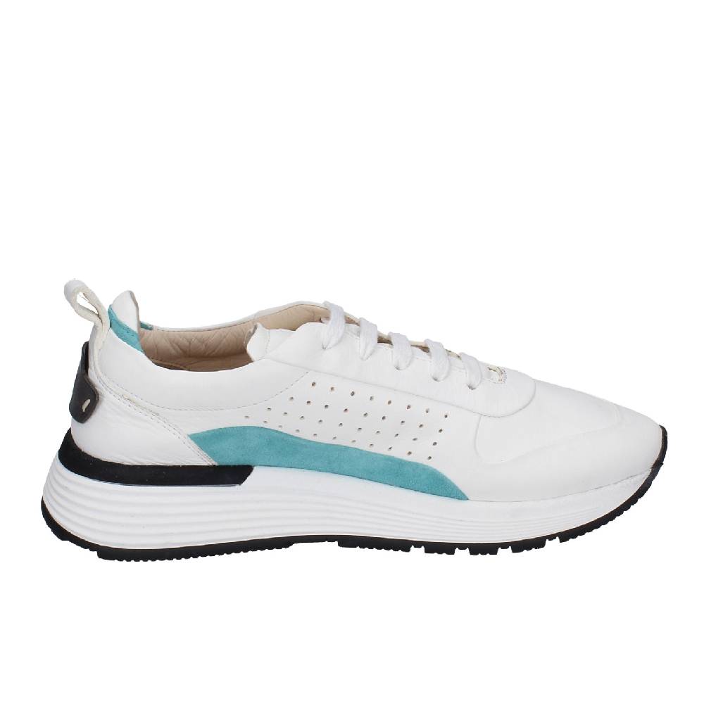scarpe donna MOMA sneakers bianco pelle camoscio 3AS412 EY624 Promozione Limitata
