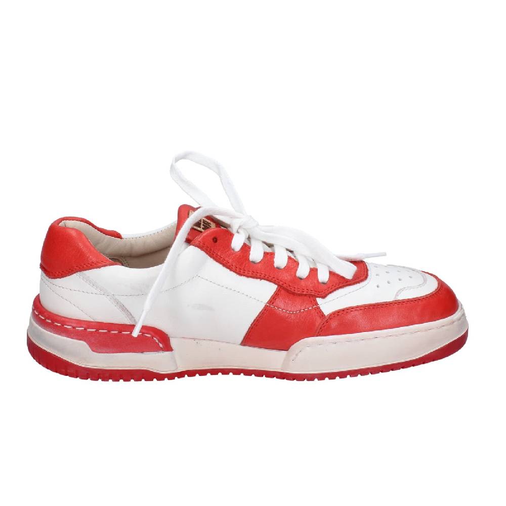 scarpe donna MOMA sneakers bianco pelle rosa EY593 Fino Al -60%