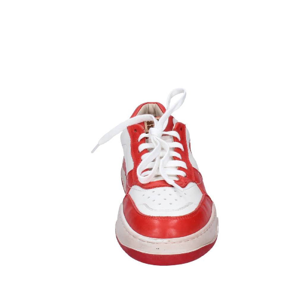 scarpe donna MOMA sneakers bianco pelle rosa EY593 Fino Al -60%