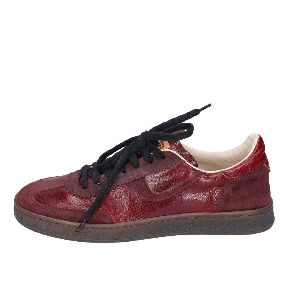 scarpe donna MOMA sneakers bordeaux pelle camoscio 89301A EY596 Shopping Online